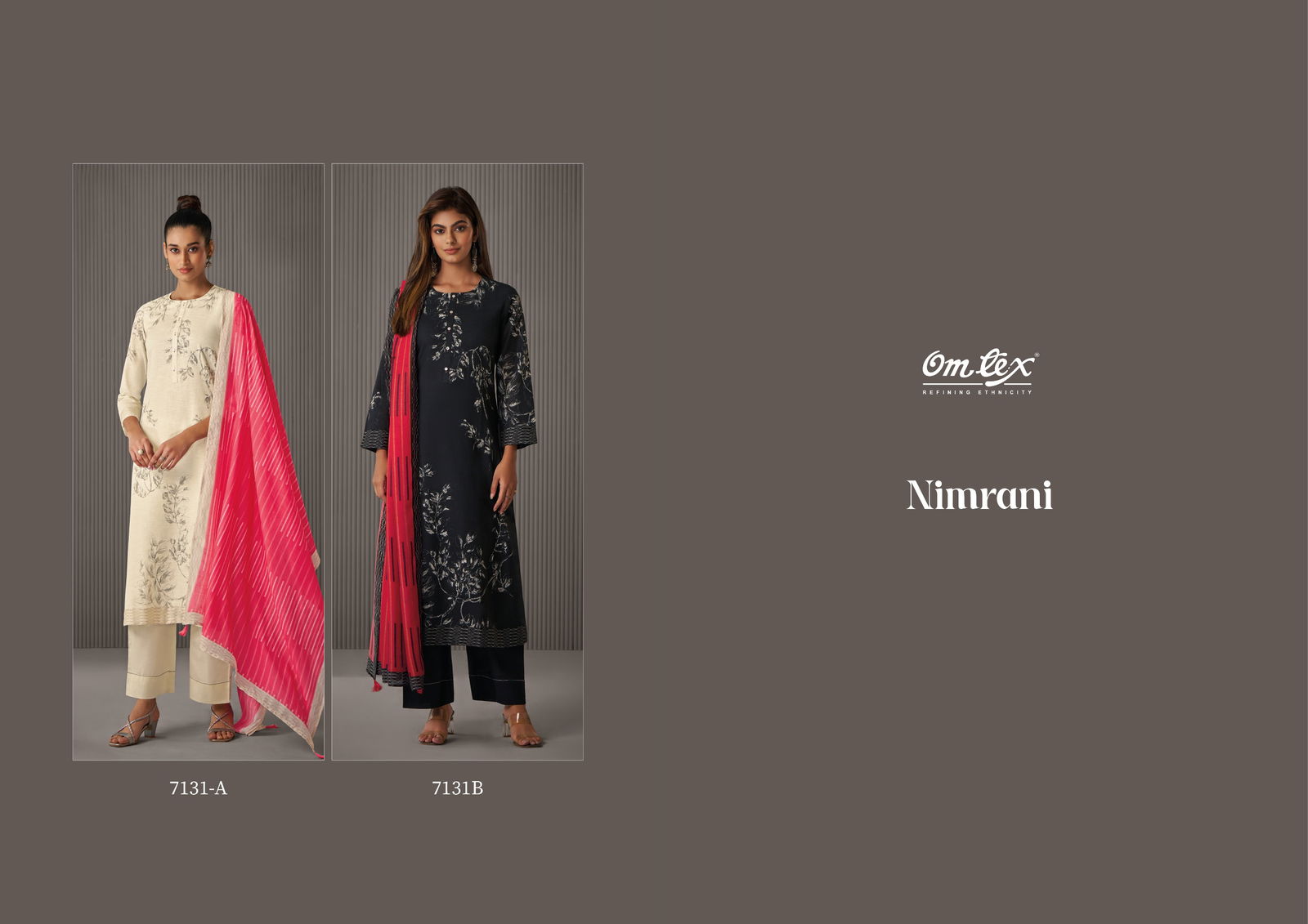 Nimrani By Omtex Linen Cotton Printed Salwar Kameez Suppliers In India